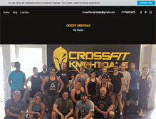 Tablet Screenshot of crossfitknightdale.com